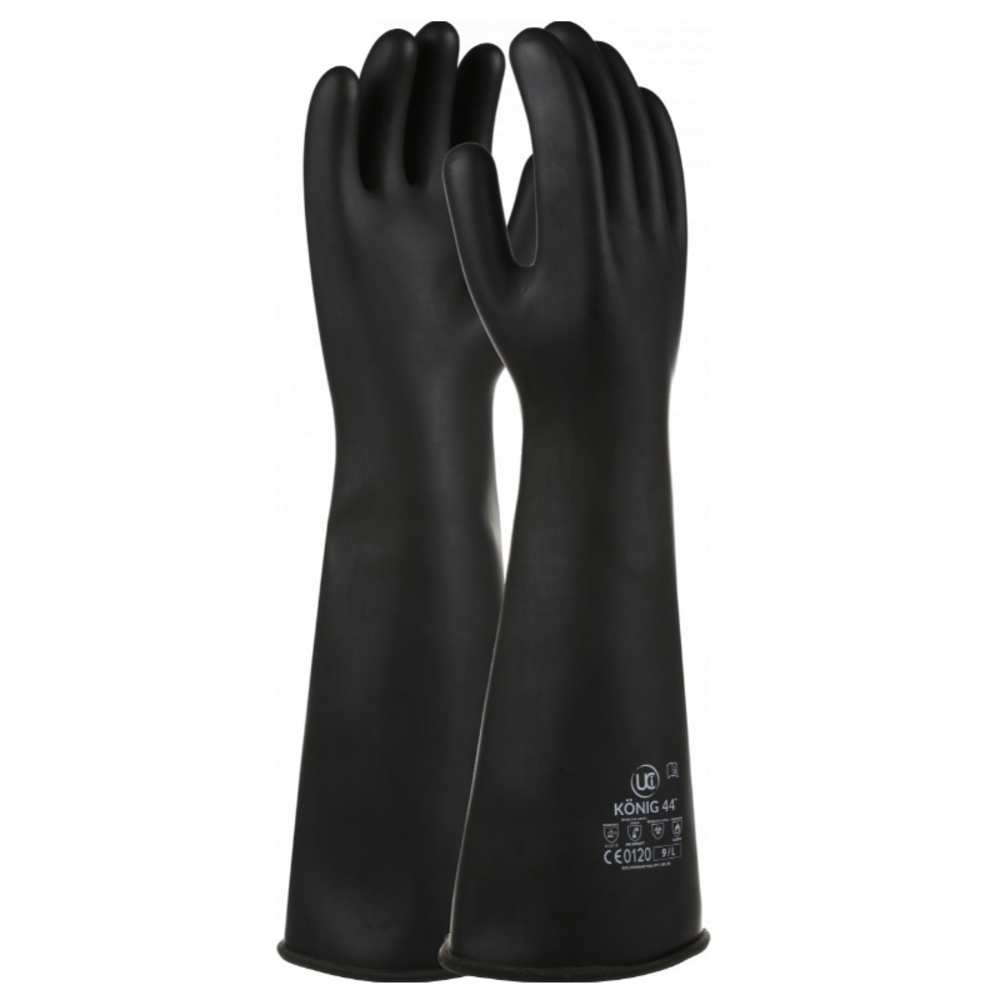Gants konig-44 caoutchouc de 44 cm noir - UCI - G/KONIG-44