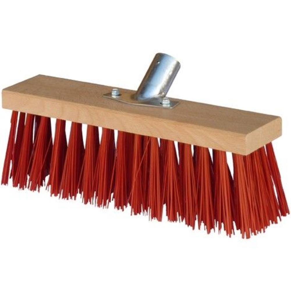 Balai cantonnier 31 cm pvc rouge douille - 840