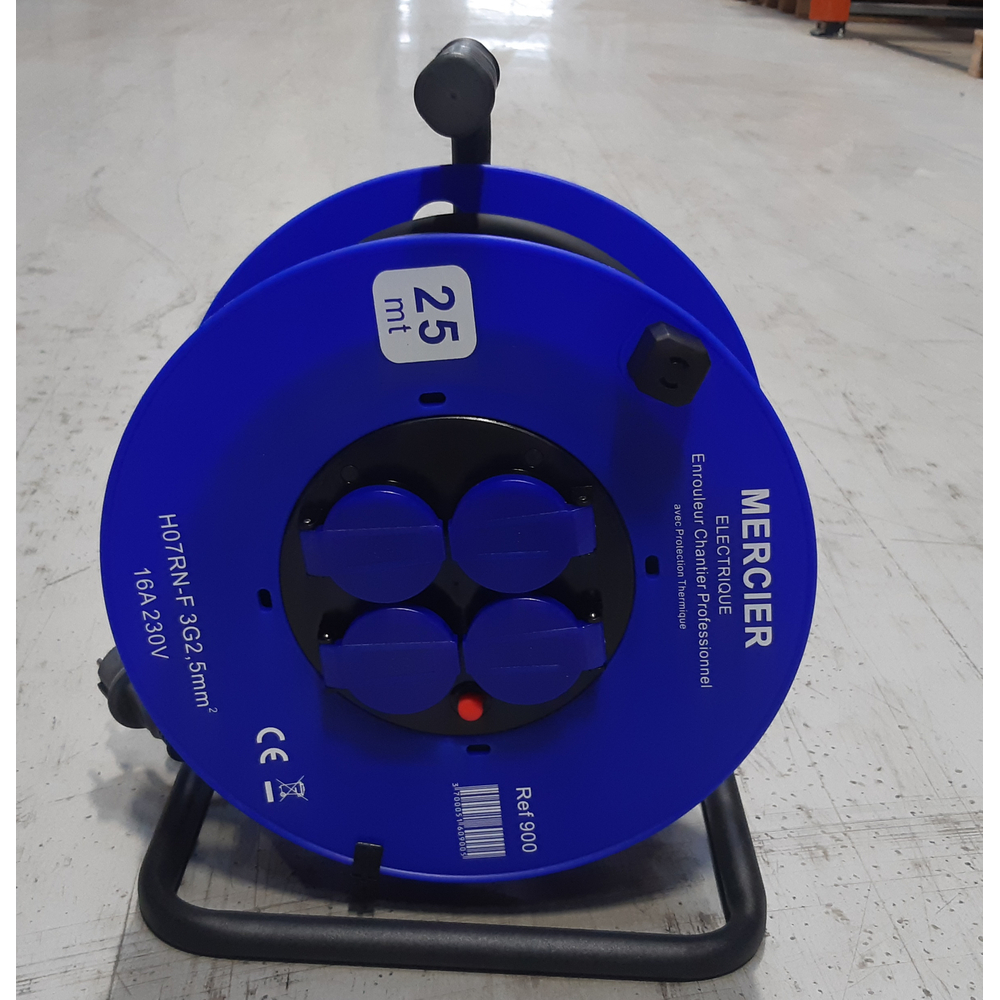 Enrouleur 25 m - 3 g 2,5 mm² - h07rnf 4 - 900