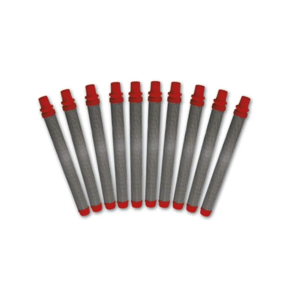 Filtre crosse rouge 180 mailles pour pistolets Airless - par 10 - WAGNER - 97022