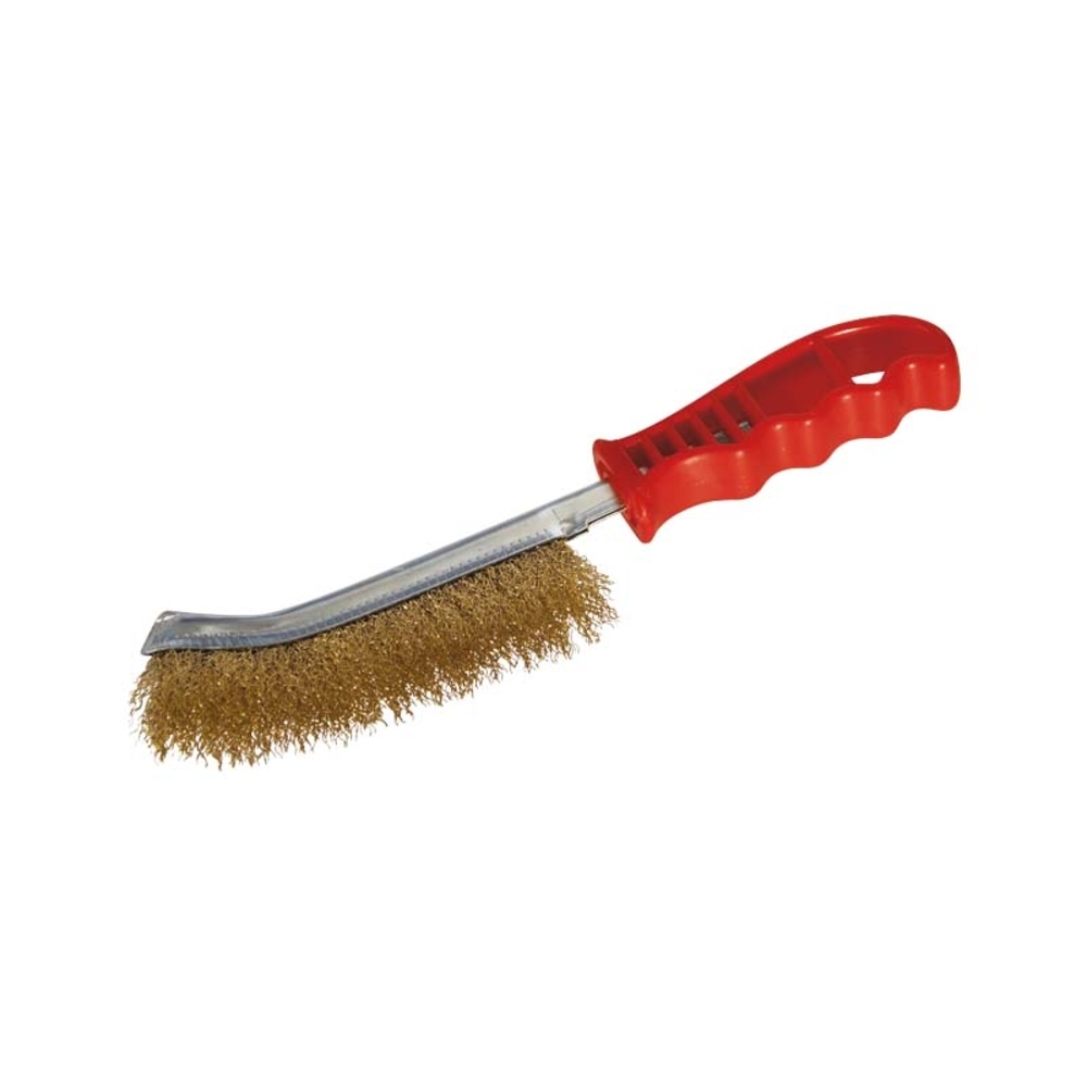 BROSSE MÉTALLIQUE CONVEXE EN FILS D’ACIER LAITONNÉ - JOUANEL INDUSTRIE - BROS-MET