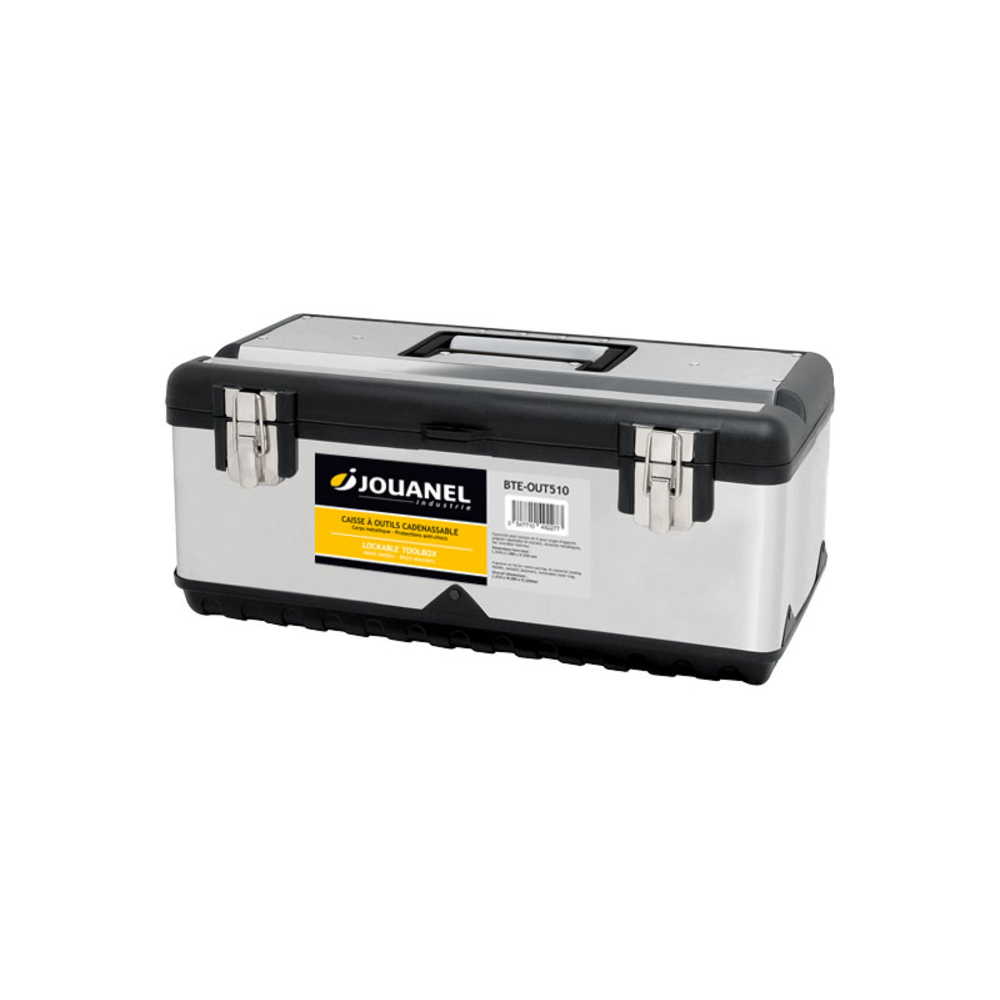 CAISSE À OUTILS BIMATIERE CADENASSABLE 510 X 280 X 220 MM - JOUANEL INDUSTRIE - BTE-OUT510