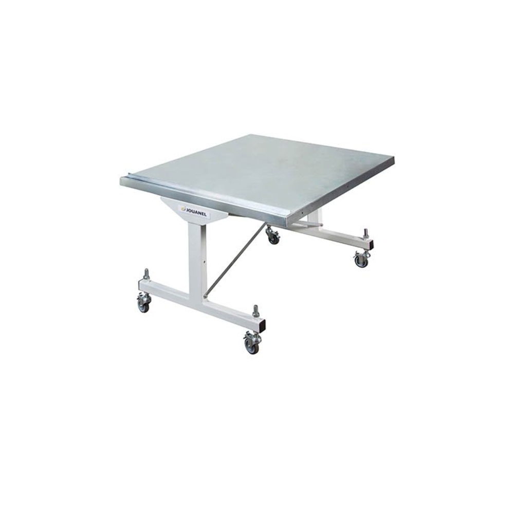 TABLE DE SORTIE LONGUEUR 1 M SUR ROULETTES POUR LIGNE DE COUPE CLD - JOUANEL INDUSTRIE - CLD-TAB-1M