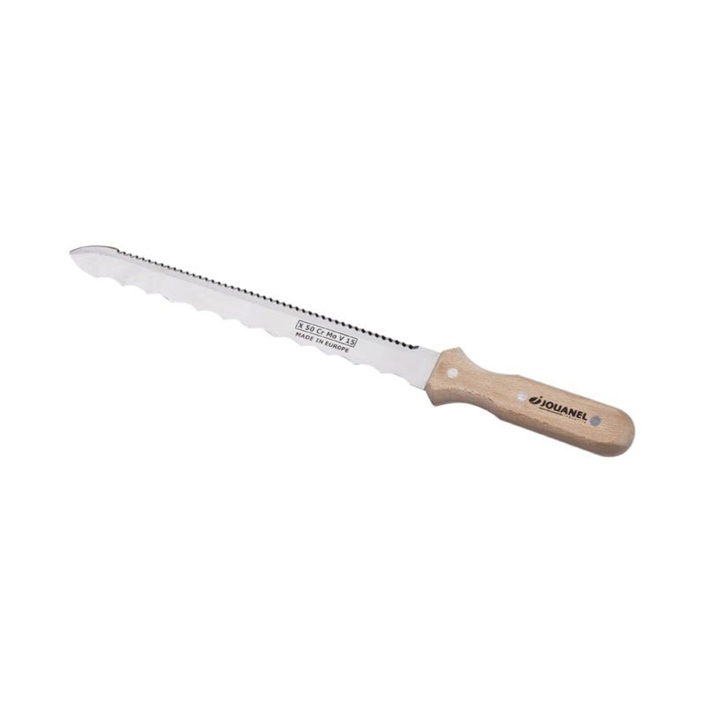 COUTEAU POUR ISOLANT 280 MM DOUBLE TRANCHANT MANCHE BOIS - JOUANEL INDUSTRIE - COUT-280