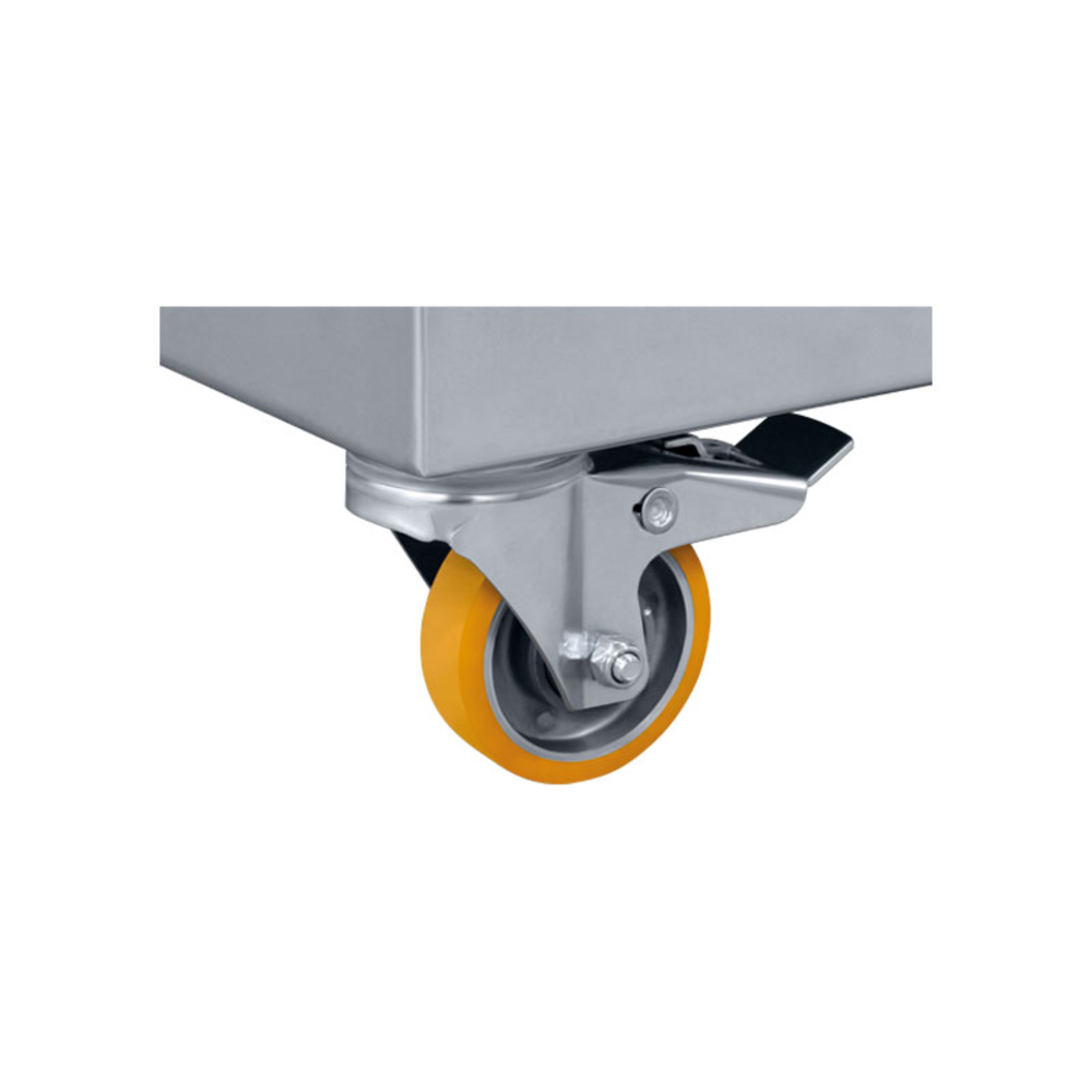 ENSEMBLE DE 4 ROUES FREINÉES Ø 80 MM POUR DÉVIDOIR DVM500 - JOUANEL INDUSTRIE - DVMR500