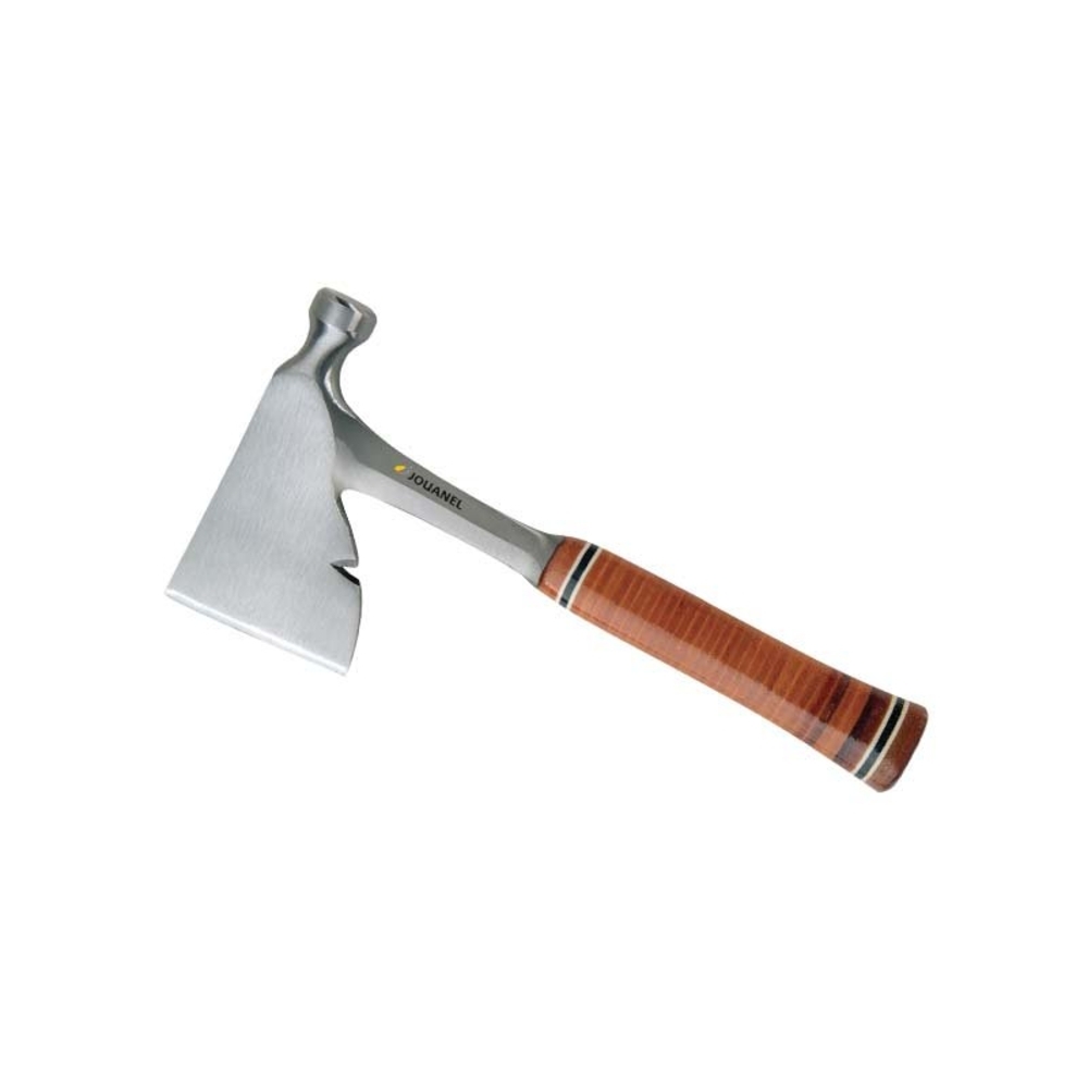 HACHETTE DE CHARPENTIER FORGÉ MONOBLOC MANCHE CUIR 900 G - JOUANEL INDUSTRIE - HACHA