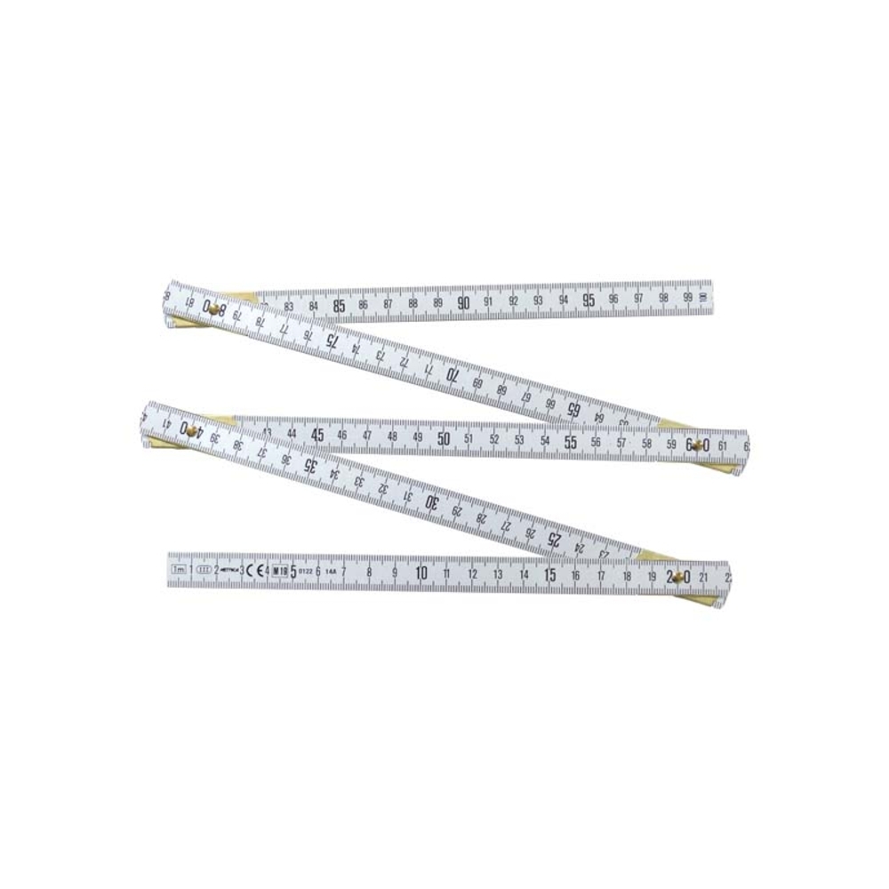 MESURE PLIANTE EN DURAL GRADUATION INEFFAÇABLE 1 M FINITION MÉTAL - JOUANEL INDUSTRIE - MA1