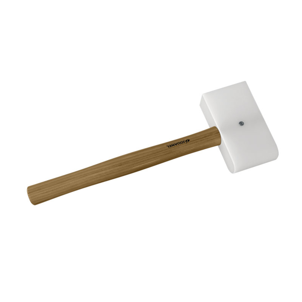 MAILLET NYLON EMBOUT ARRONDI ET RECTANGULAIRE DE 145X75X35 MM MANCHE BOIS - JOUANEL INDUSTRIE - MAC35R