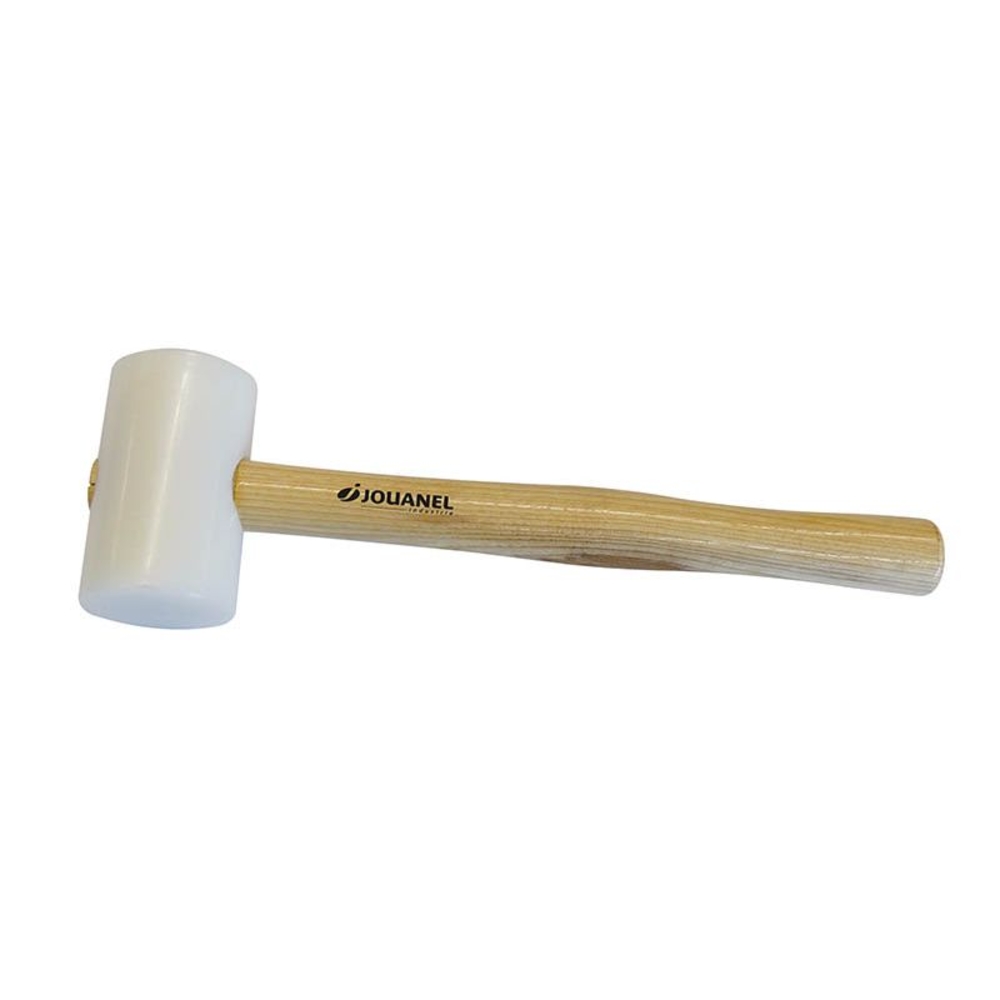 MAILLET NYLON EMBOUT ROND Ø 60 MM SUR 100 MM MANCHE BOIS - JOUANEL INDUSTRIE - MAR60