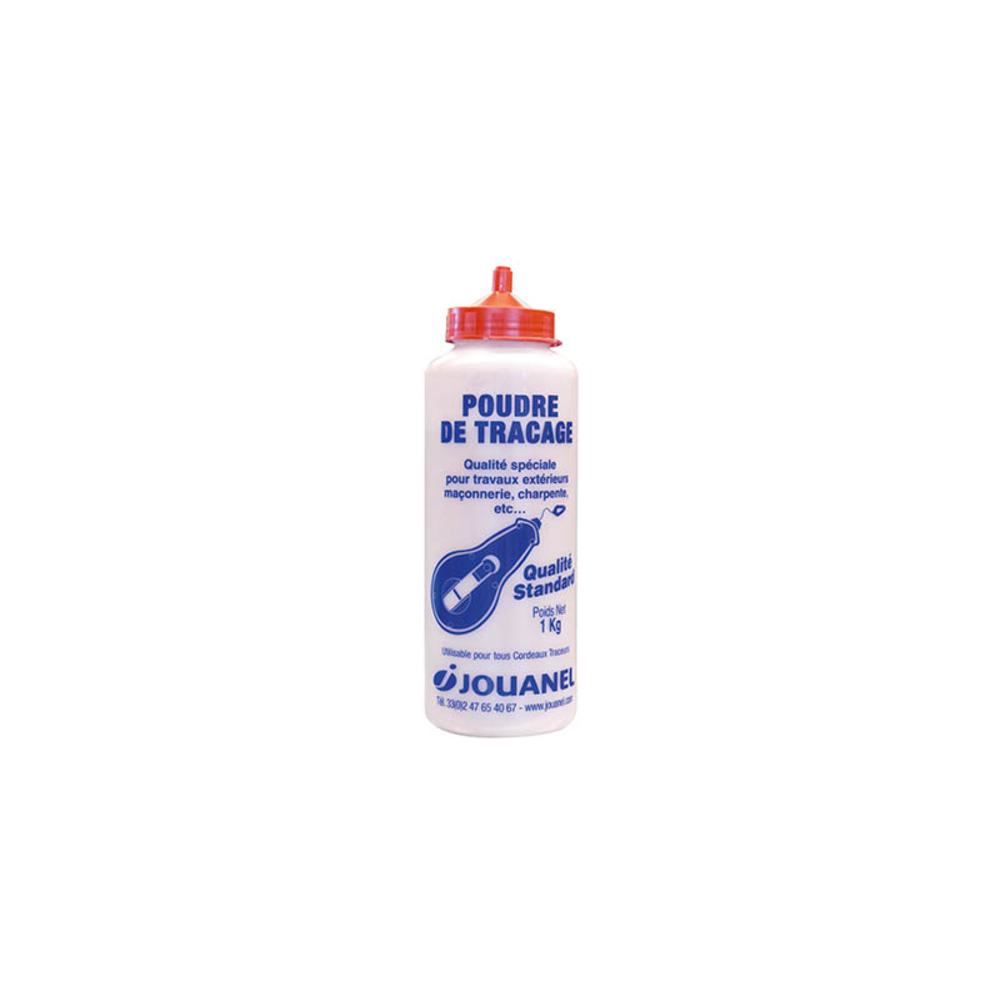 POUDRE À TRACER ROUGE 1 KG - JOUANEL INDUSTRIE - PATSR1K