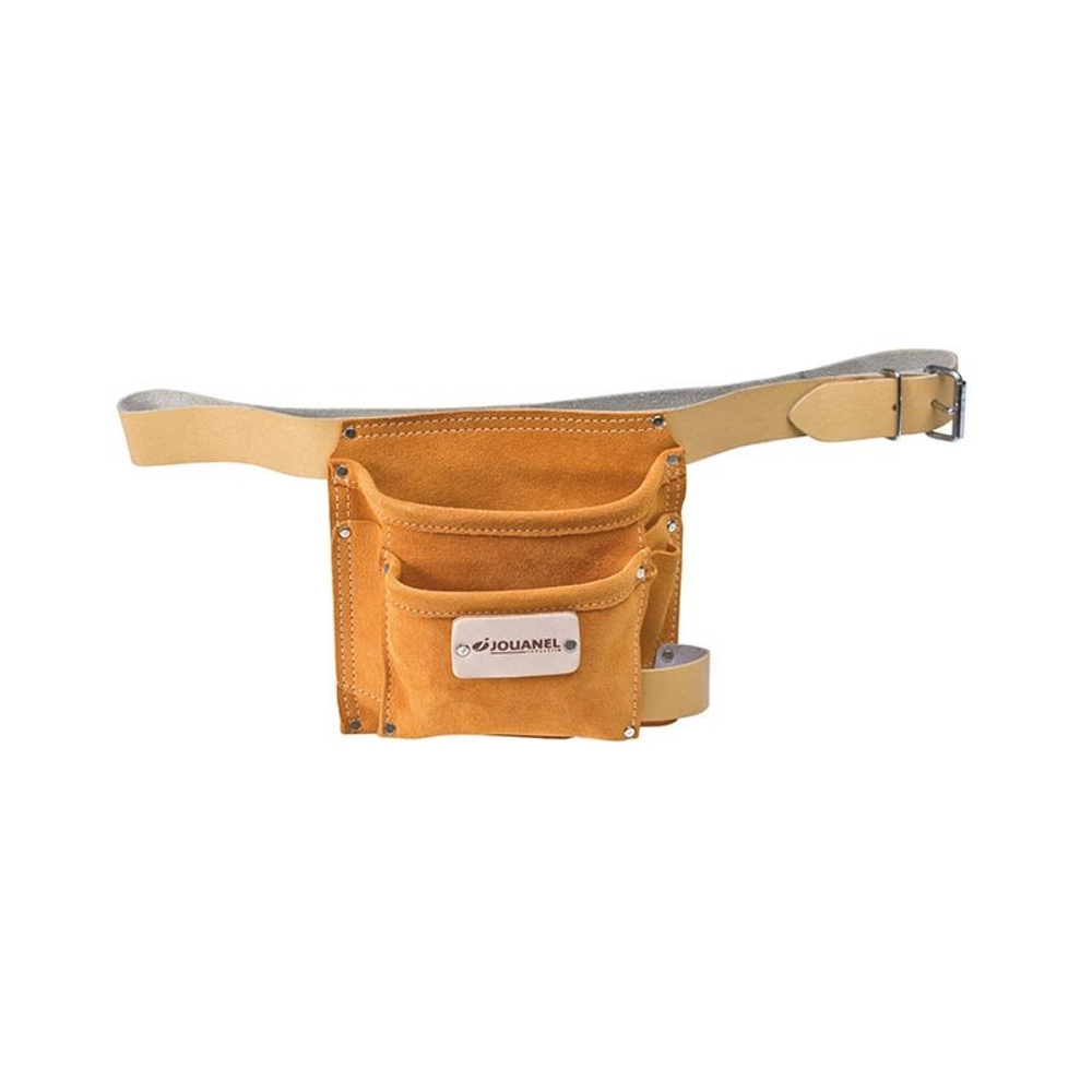 POCHE À CLOUS CUIR AVEC CEINTURE 2 POCHES ET 3 PORTE-ACCESSOIRES - JOUANEL INDUSTRIE - POCOU