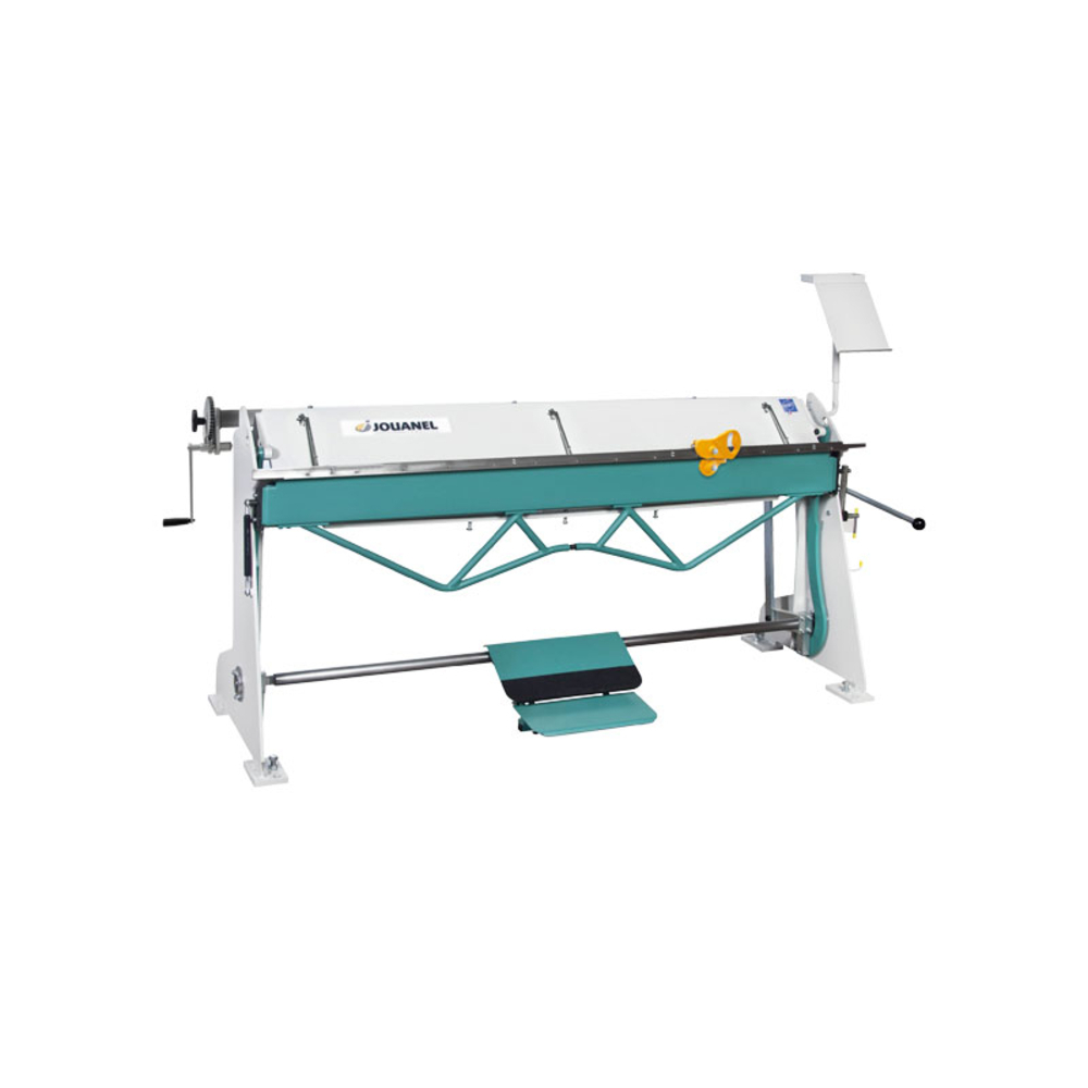 PLIEUSE 2 M PÉDALE SERRAGE/DESSERRAGE LEVIER LATÉRAL TABLIER 15 MM - JOUANEL INDUSTRIE - PZX2040