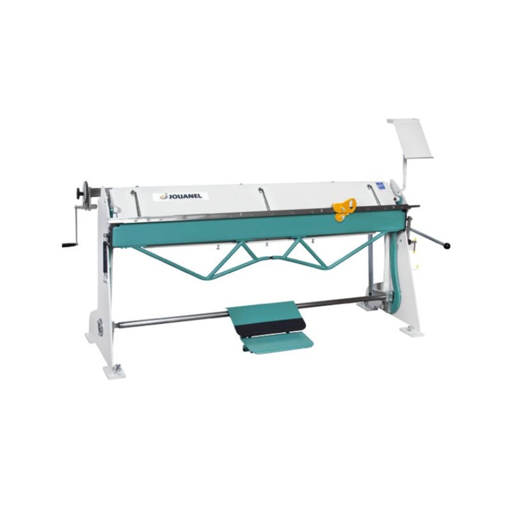 PLIEUSE 2,5 M PÉDALE SERRAGE/DESSERRAGE LEVIER LATÉRAL TABLIER 15 MM - JOUANEL INDUSTRIE - PZX2540