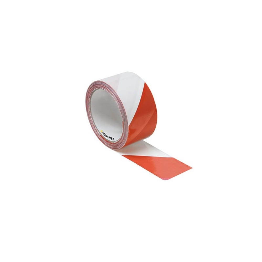 RUBAN DE SIGNALISATION ROUGE ET BLANC 50 MM X 100 M - JOUANEL INDUSTRIE - RS-100