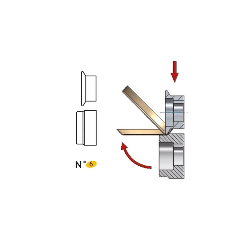 JEU DE MOLETTES N° 6 DE SOYAGE POUR BORDEUSE SB3 - JOUANEL INDUSTRIE - SB3MOL6