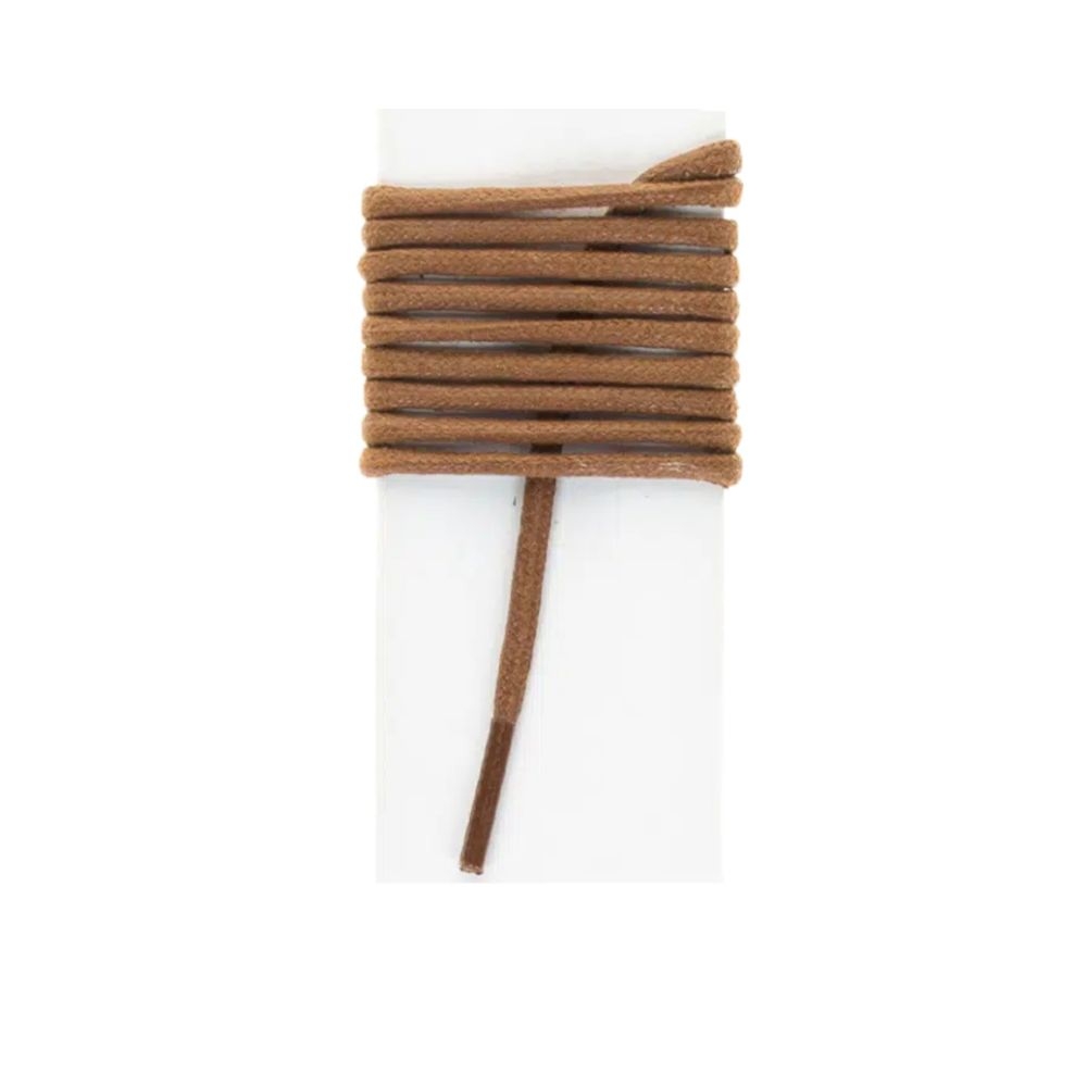 Lacets Coton Rond 1,20 M Marron - JLF PRO - 0428VRMARRON