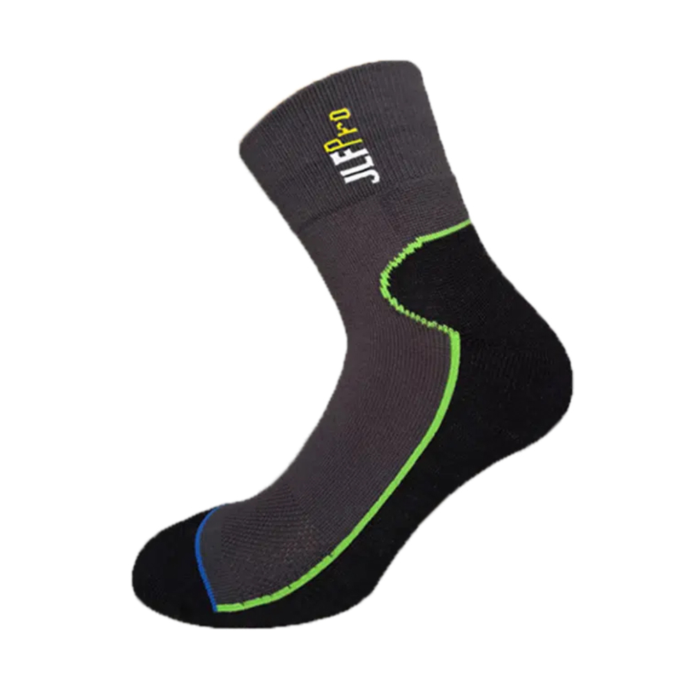Chaussette Fraicheur Courte gris/noir - JLF PRO - 0840AG