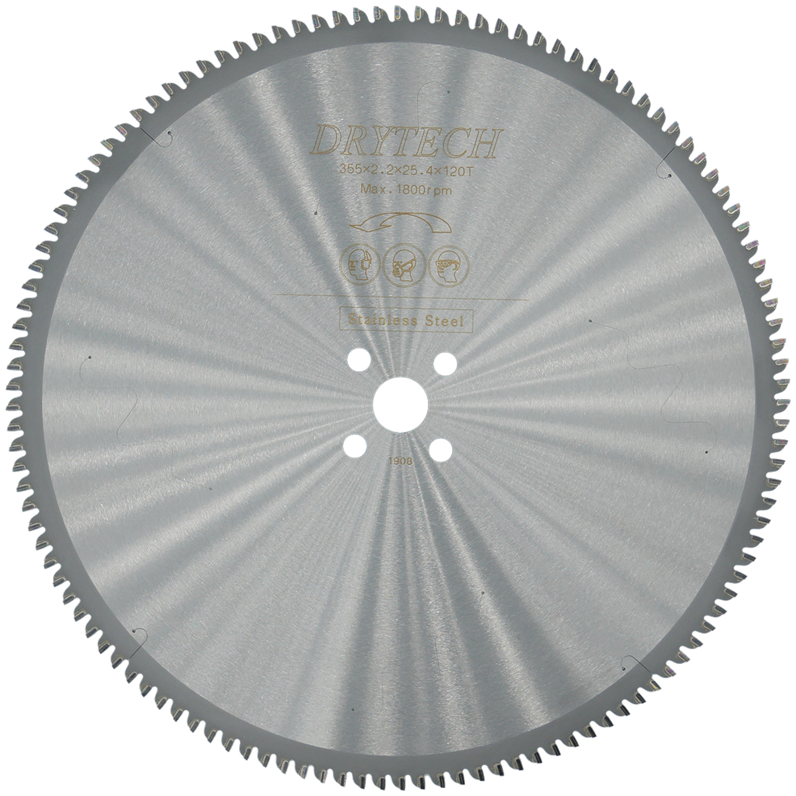Lame carbure Drytech Ø 355 mm / 120D pour acier / inox - très fins JEPSON - 600512I