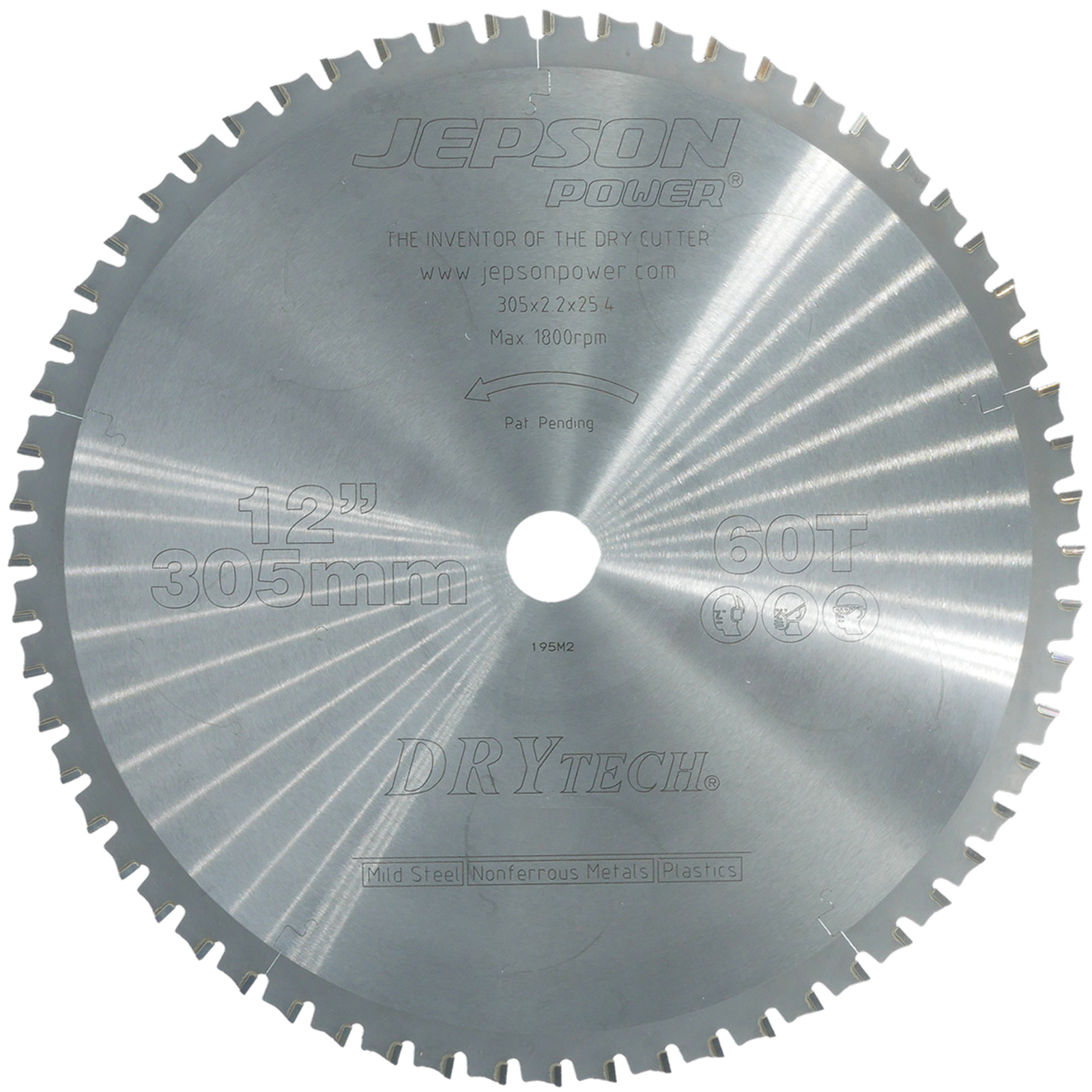 Lame carbure Drytech Ø 305 mm / 60D pour acier, non ferreux et composites JEPSON - 600530