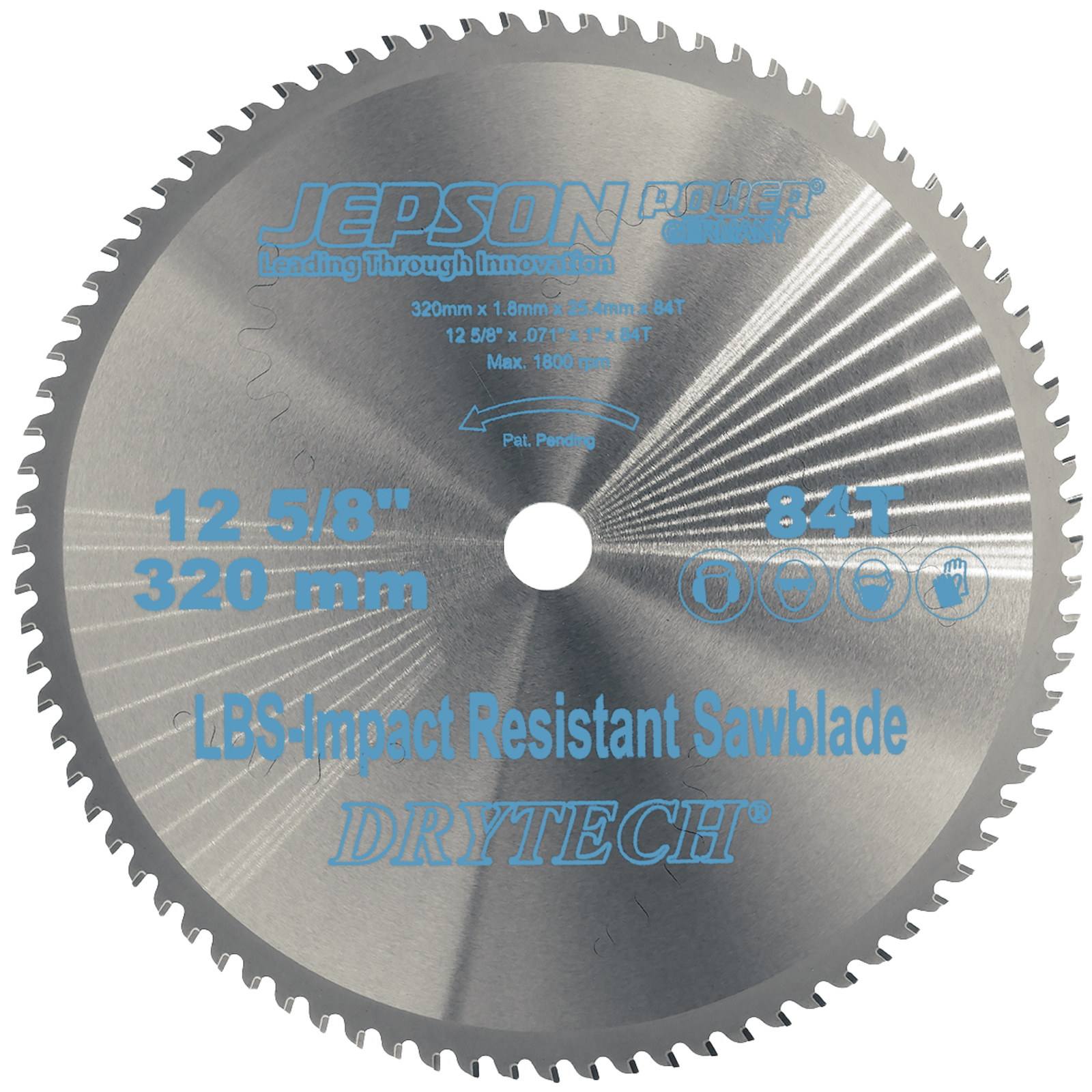Lame carbure Drytech LBS résistant aux chocs Ø 320 mm / 84D pour acier - parois minces JEPSON - 608276ELBS