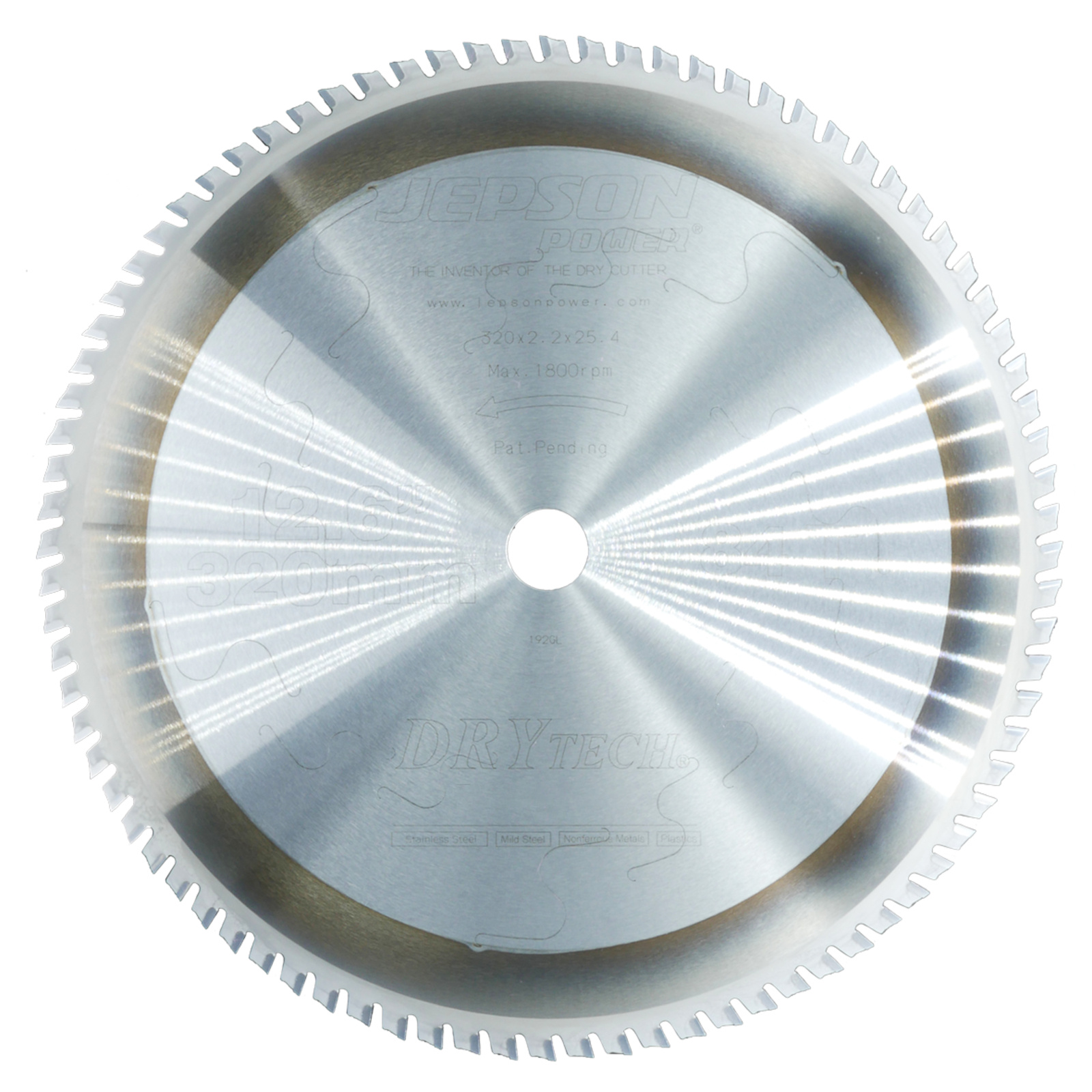 Lame carbure Drytech Ø 320 mm / 72D pour aluminium JEPSON - 608276NSF