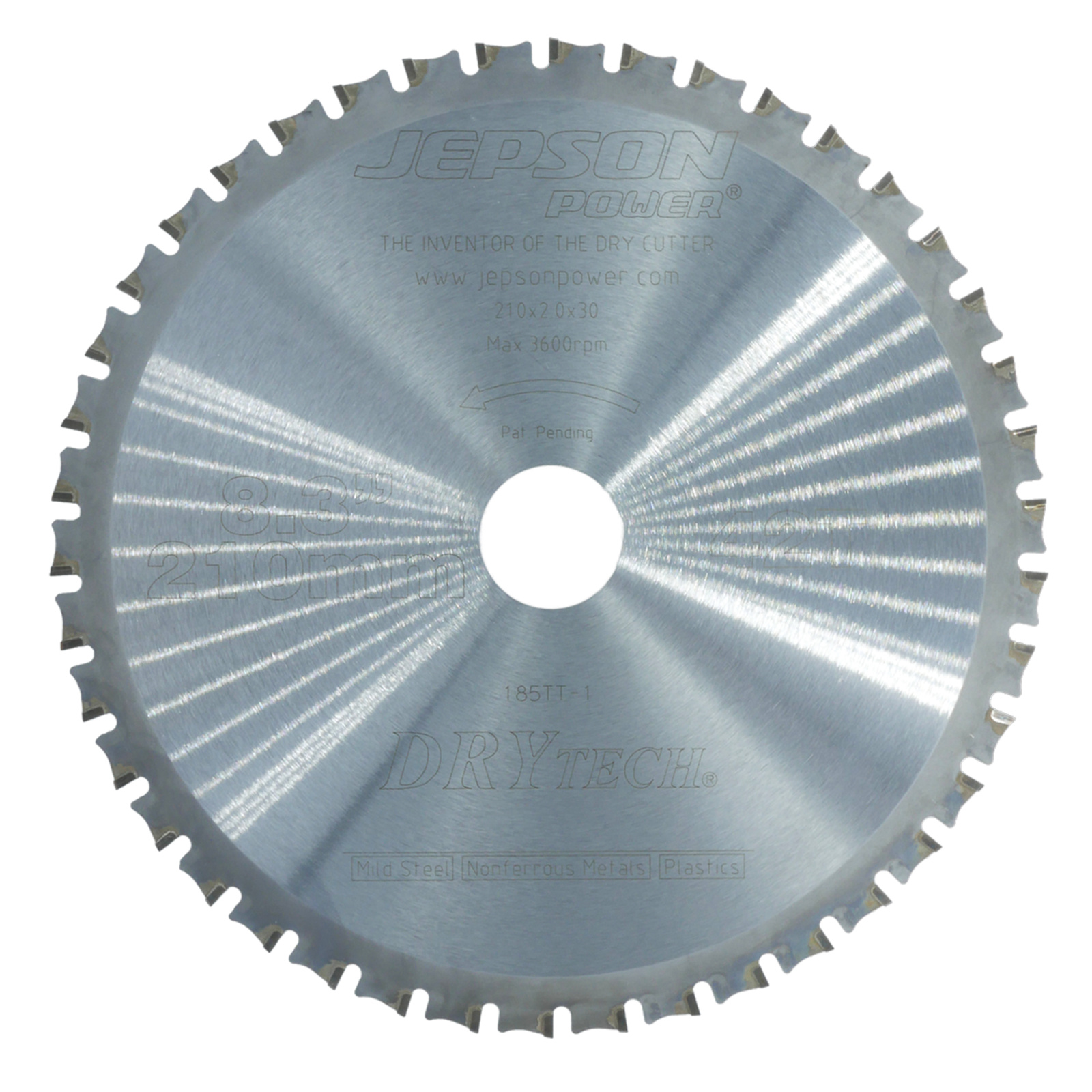 Lame carbure Drytech Ø 210 mm / 42D pour acier JEPSON - 72021042