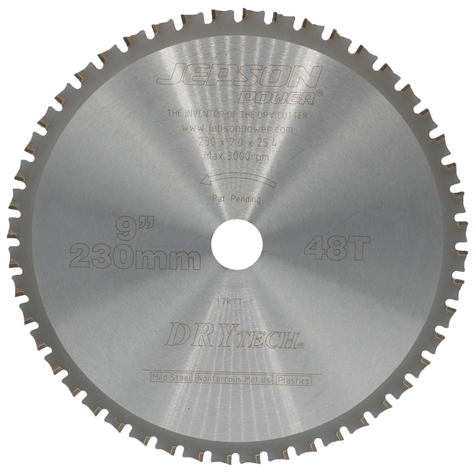 Lame carbure Drytech Ø 230 mm / 48D pour acier JEPSON - 72123048