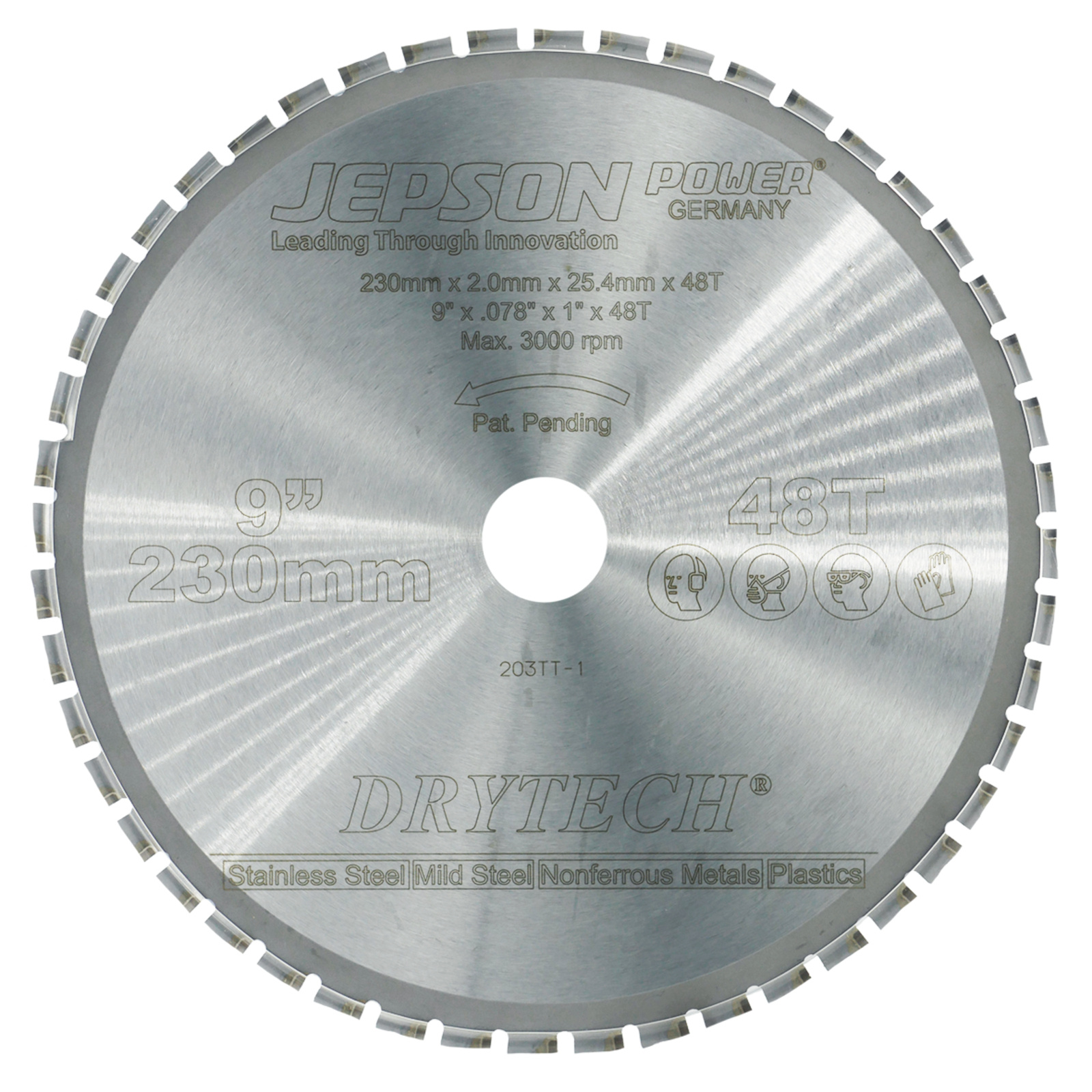 Lame carbure Drytech Ø 230 mm / 60D pour aluminium JEPSON - 72123060
