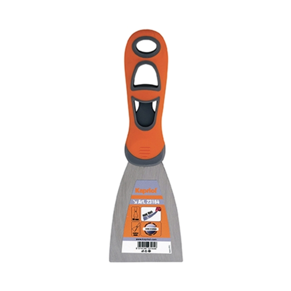 SPATULE A REBOUCHER MANCHE PROGRIP LAME ACIER 75MM - KAPRIOL - 23179