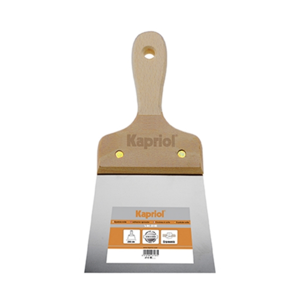SPATULE À ENDUIRE 8CM MANCHE BOIS - KAPRIOL - 23217