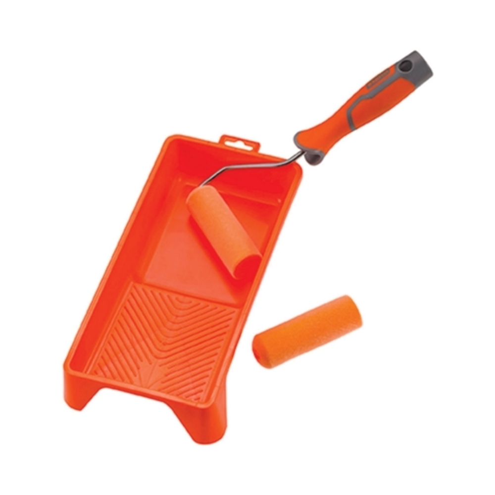 MANCHE + 2 ROULEAUX 10CM ET BAC À PEINTURE - KAPRIOL - 23995