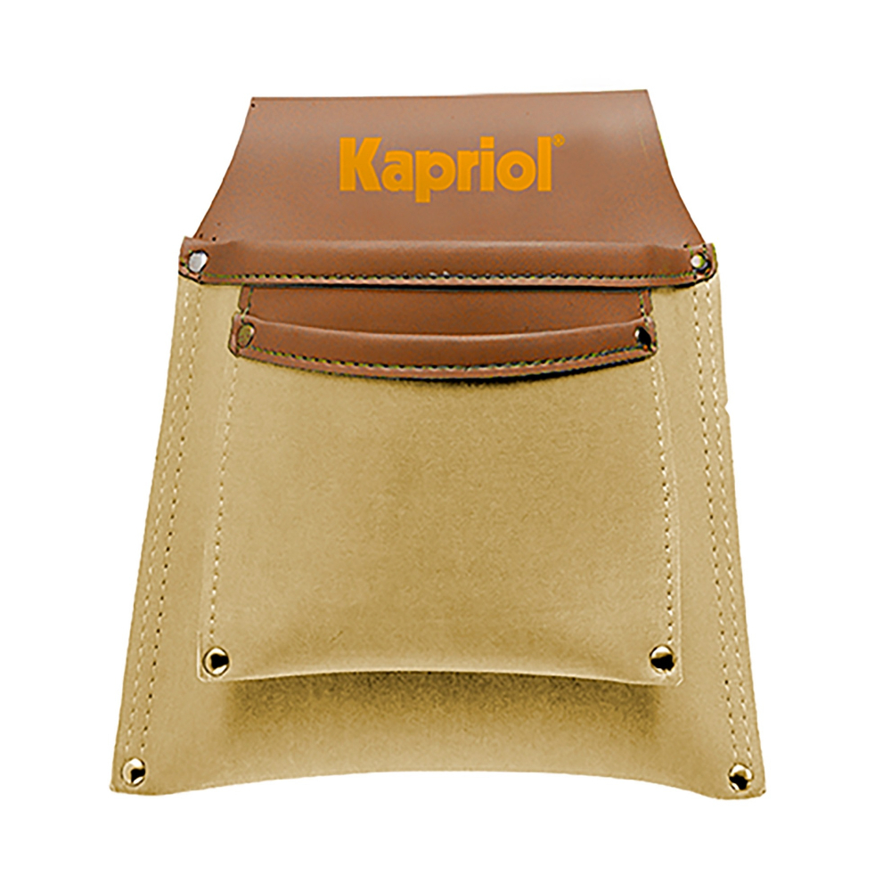 Sac 2 poches de charpentier en similicuir - KAPRIOL - 25003