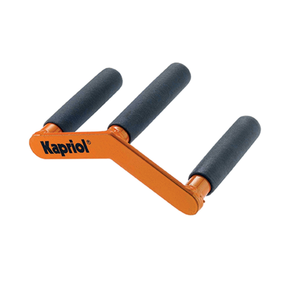 COUPLE POIGNEES PORTE PLAQUES EN ACIER - KAPRIOL - 25638