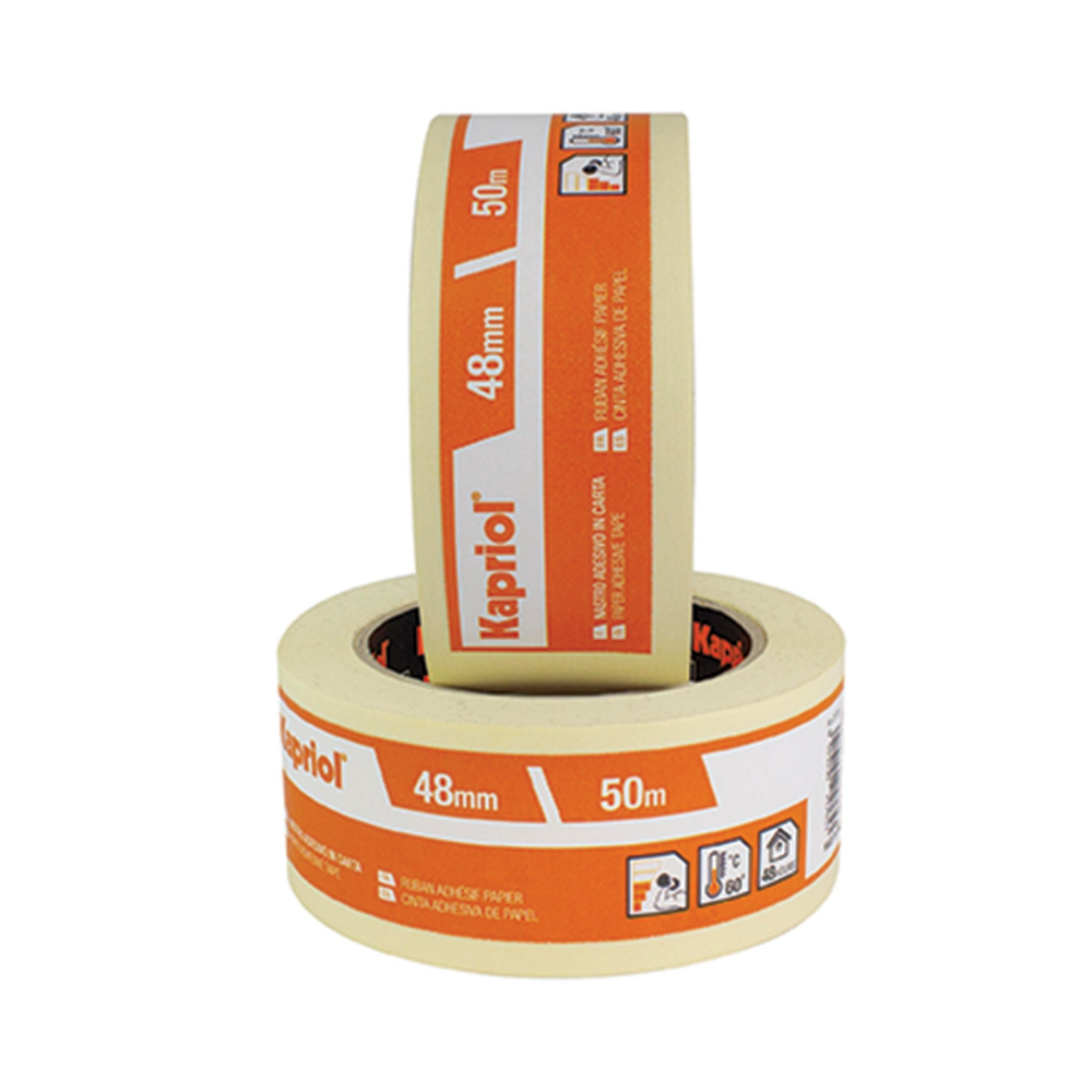 RUBAN ADHESIF PAPIER 48MMx50MT - KAPRIOL - 25765