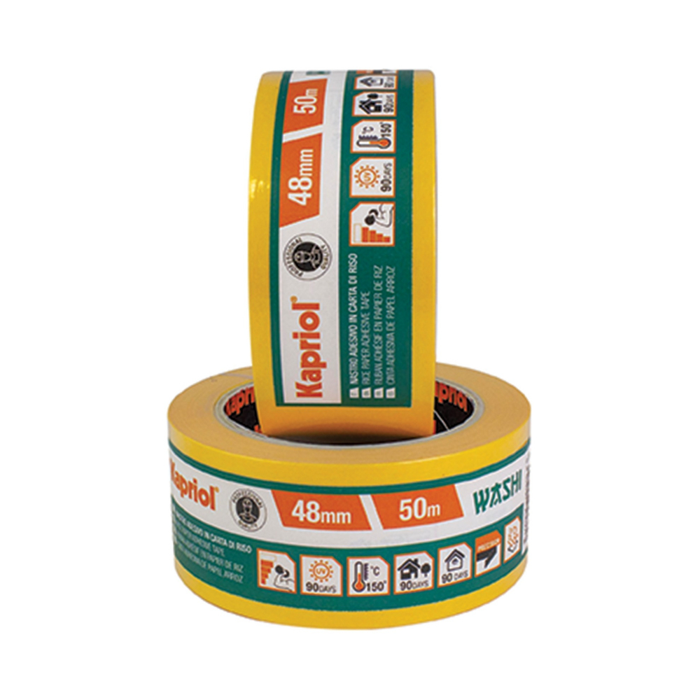 RUBAN ADHESIF EN PAPIER DE RIZ 24MMx50MT - KAPRIOL - 25766