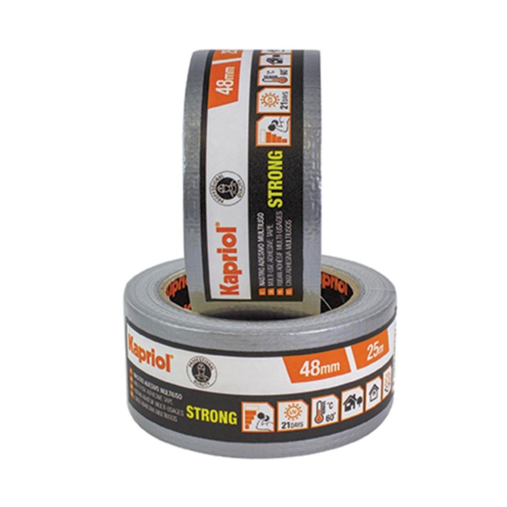 RUBAN ADHESIF TOILE MULTI-USAGES 48MMx25MT - KAPRIOL - 25770