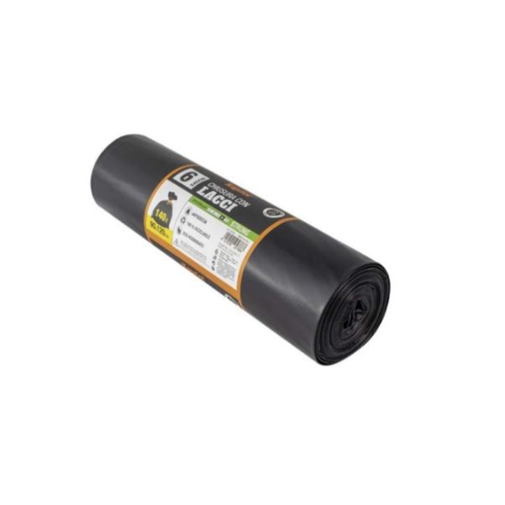 LOT DE 8 SACS A DECHETS AVEC CORDON 80x110 - KAPRIOL - 25785