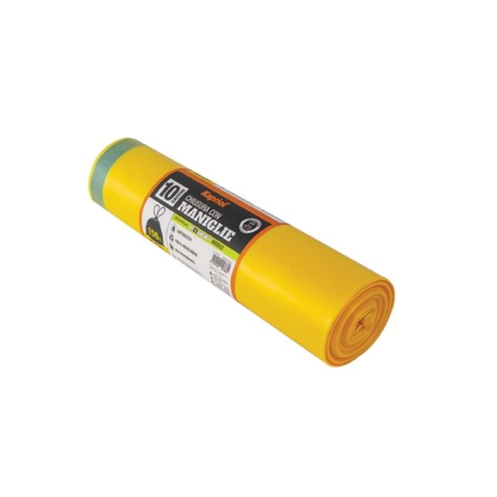 LOT DE 10 SACS A DECHETS A/POIGNEE 95x120 - KAPRIOL - 25788