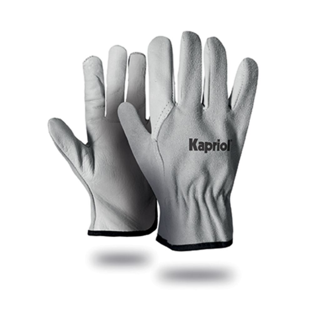 GANTS DRIVER COMBY BLANC - KAPRIOL