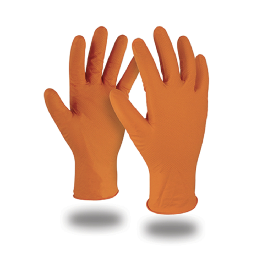 GANTS NITRILE ORANGE (50 PCS) - KAPRIOL