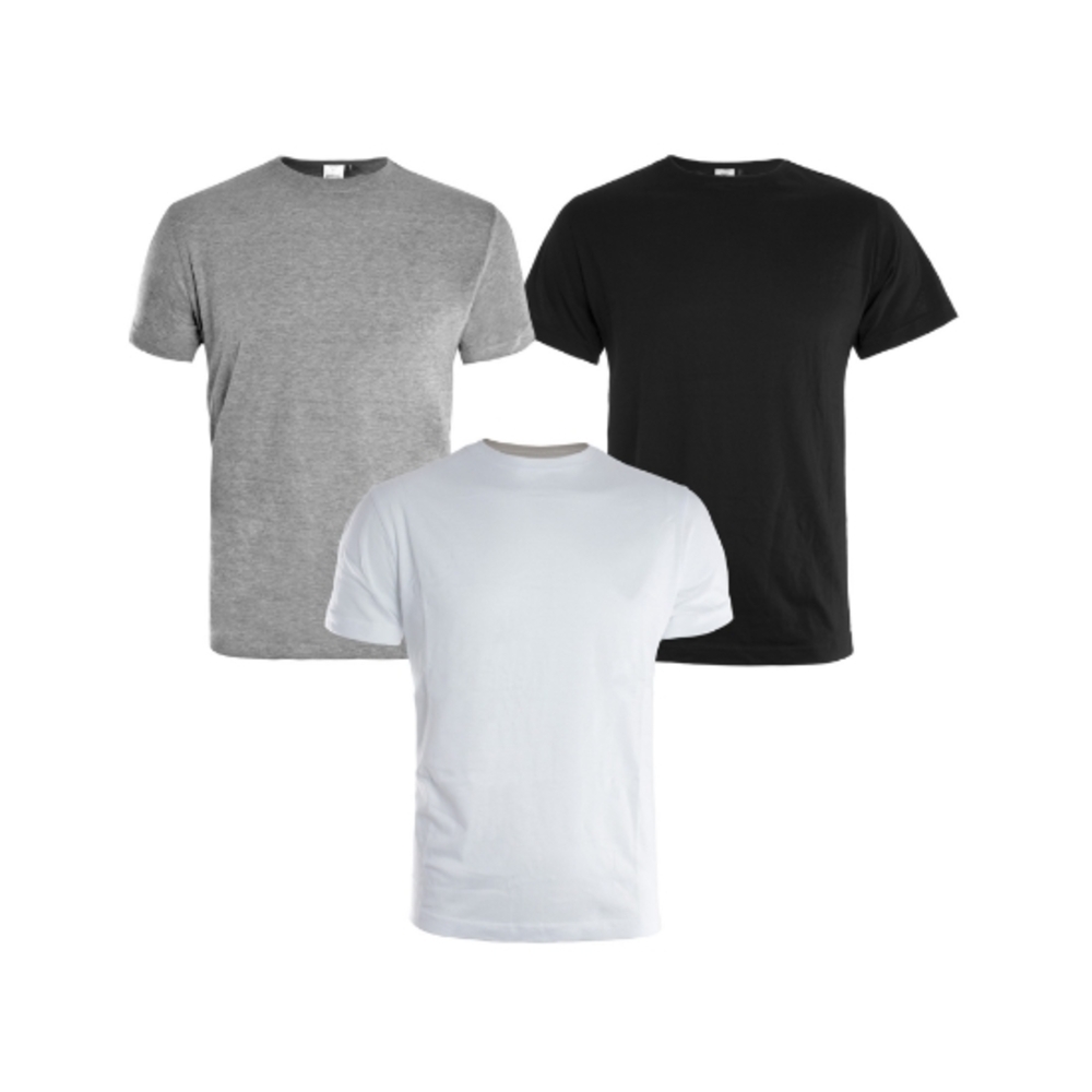 LOT DE 3 T-SHIRT NOIR/BLANC/GRIS - KAPRIOL