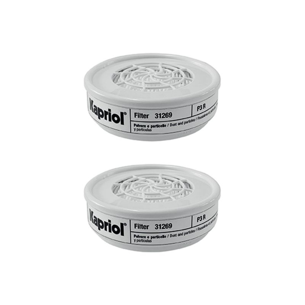 2 FILTRES DEMI MASQUE TWIN FLY P3 R- KAPRIOL - 31269