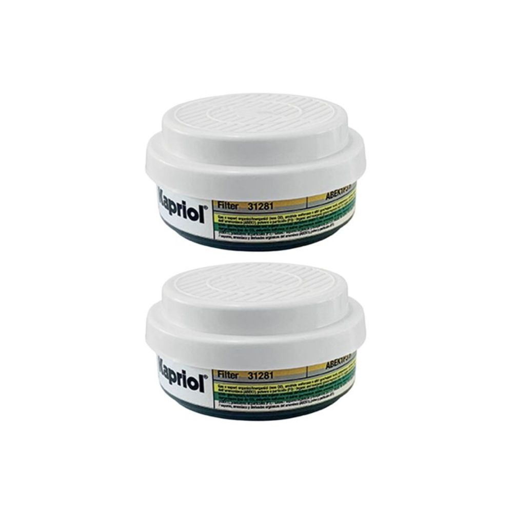 2 FILTRES POUR DEMI MASQUE TWIN FLY ABEK1P3 R - KAPRIOL - 31281