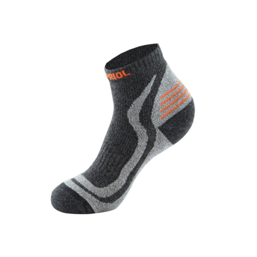 CHAUSSETTES TUNDRA COURTES GRIS/ORANGE- KAPRIOL