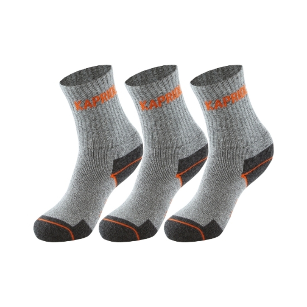 CHAUSSETTES WORK GRIS 3 pcs - KAPRIOL