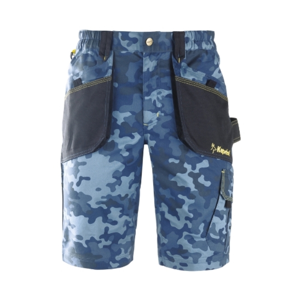 SHORT SLICK CAMOUFLAGE BLEU - KAPRIOL