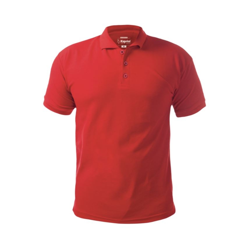 POLO MANCHE COURTE ROUGE - KAPRIOL
