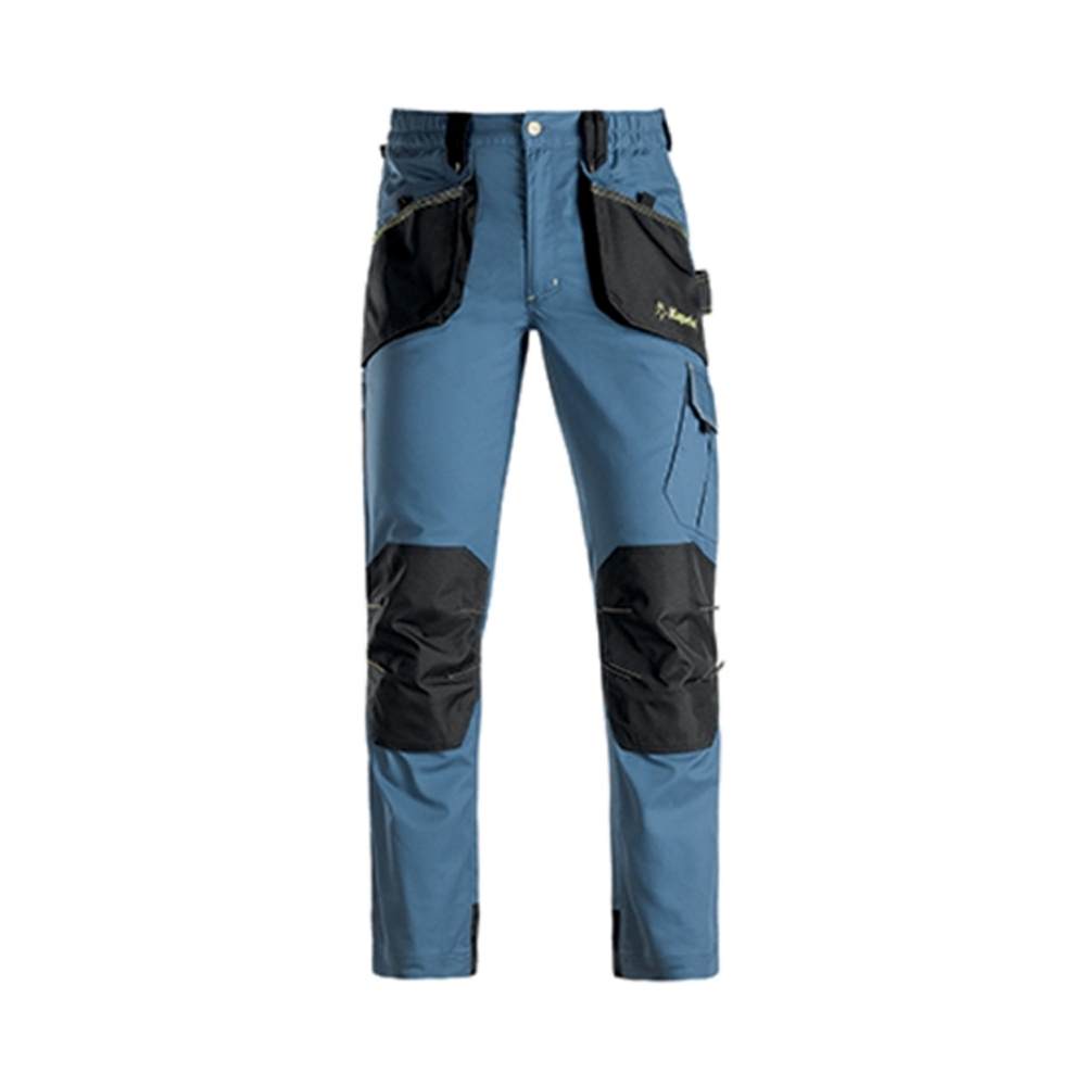 PANTALON SLICK BLEU PETROLE/NOIR - KAPRIOL