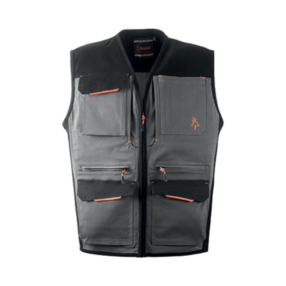 GILET MULTIPOCHES INDUSTRY GRIS - KAPRIOL