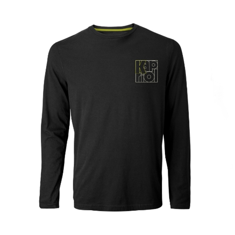 T-SHIRT MANCHES LONGUES ENJOY NOIR - KAPRIOL